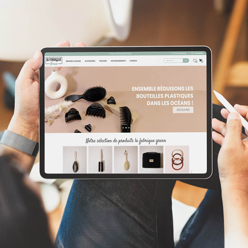 Site web visité depuis une tablette